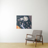 Asteroid Girl Wandteppich (Beispiel (Horizontal))