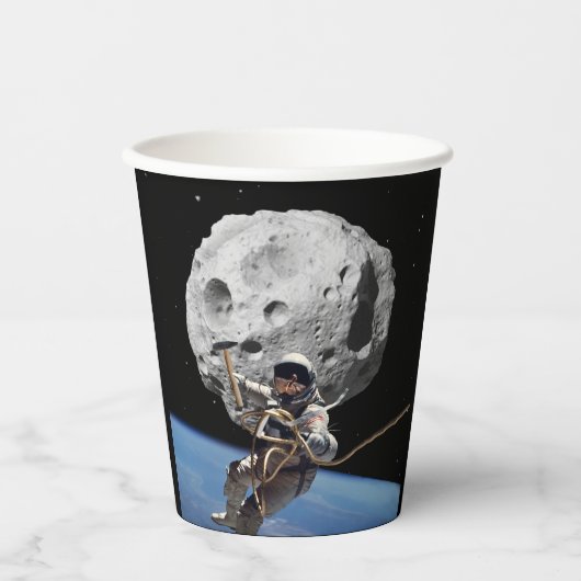 Asteroid Miner Pappbecher (Vorderseite)