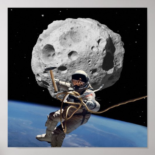 Asteroid Miner Poster (Vorne)