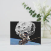 Asteroid Miner Postkarte (Stehend Vorderseite)