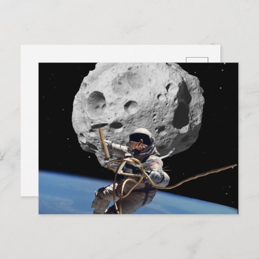 Asteroid Miner Postkarte (Vorne/Hinten)