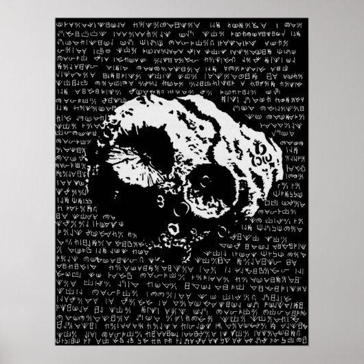 Asteroid-Poster Poster (Vorne)