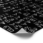 Asteroid-Poster Poster (Ecke)