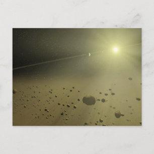 Asteroid Postkarte