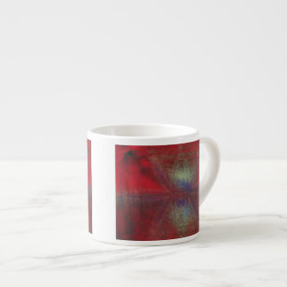 Asteroid Strike Digital Abstrakt Espressotasse