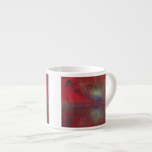 Asteroid Strike Digital Abstrakt Espressotasse (Vorderseite Rechts)