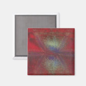 Asteroid Strike Digital Abstrakt Magnet (Vorderseite/Rückseite)