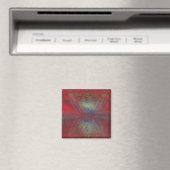 Asteroid Strike Digital Abstrakt Magnet (In Situ (Geschirrspüler))