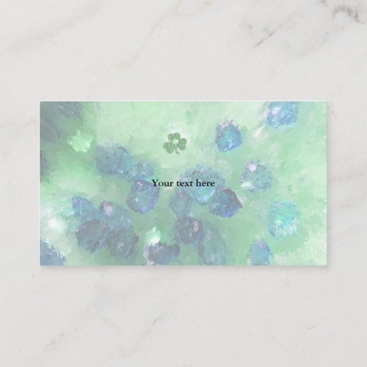 Asteroid und Kleeblatt Visitenkarte (Rückseite)