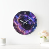 Asteroid Wall Clock — Space-Inspired Design Große Wanduhr (Zuhause)