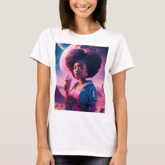 Asteroide und Eiscreme T-Shirt