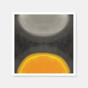 Asteroiden Sonne Mond Galaxie Jungen Geburtstagsfe Serviette