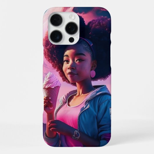 Asteroiden und Eiscreme iPhone Hülle (Rückseite)