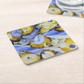 Asteroiden-Untersetzer Rechteckiger Pappuntersetzer (angewinkelt)