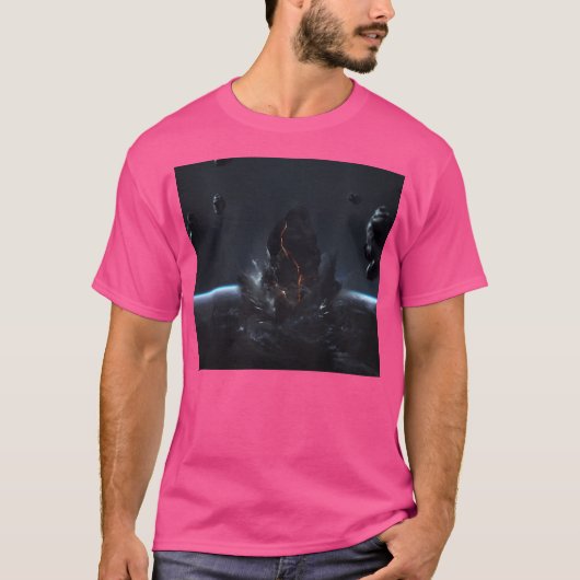 Asteroidenexplosion auf der Erde T-Shirt (Vorderseite)