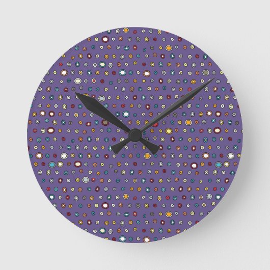 Asteroidenfleck Runde Wanduhr (Vorderseite)