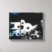 Asters Aglow Art Collage Wrapped Canvas Prints Leinwanddruck (Vorderseite)