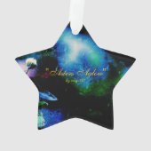 Asters Aglow Star Ornament (Rückseite)
