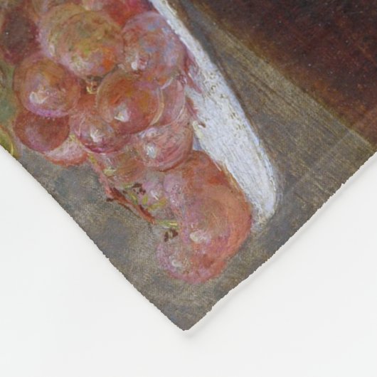 Asters and Fruit, Henri Fantin-Latour Fleecedecke (Ecke)