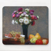 Asters and Fruit, Henri Fantin-Latour Mousepad (Vorne)