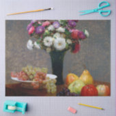 Asters and Fruit, Henri Fantin-Latour Seidenpapier (Basteln)
