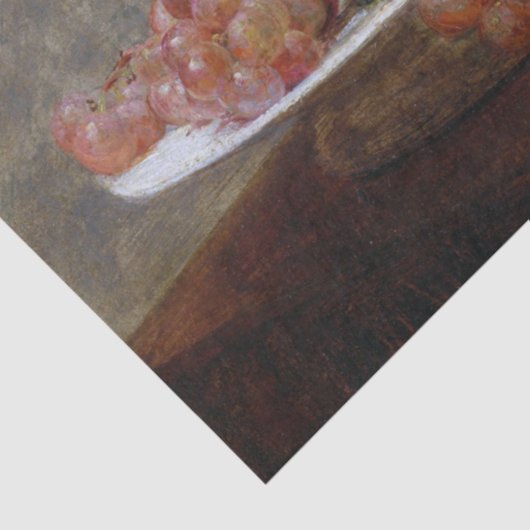 Asters and Fruit, Henri Fantin-Latour Seidenpapier (Ausschnitt)