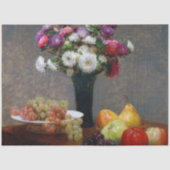 Asters and Fruit, Henri Fantin-Latour Seidenpapier (Vorderseite)