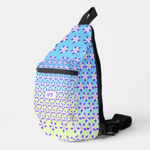 Asterslingetüte Blau und Gelb Crossbody Bag