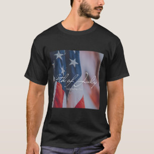 Ästhetik 4. Juli Unabhängigkeitstag Flag Männer T-Shirt