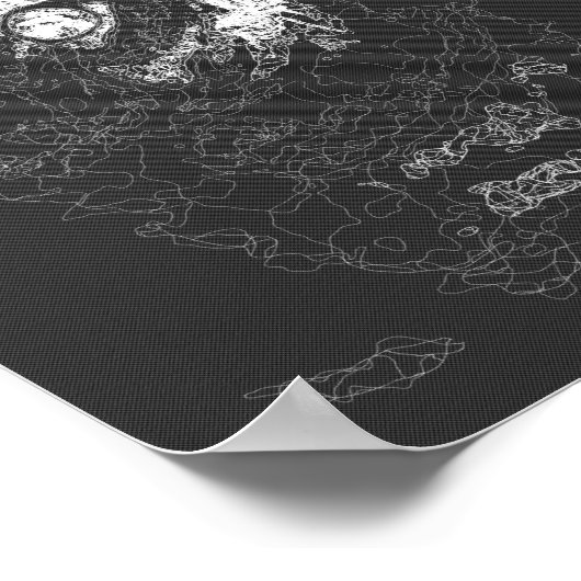 Ästhetik abstrakte moderne Kunst Poster (Ecke)