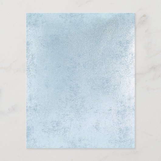 Ästhetik blauer aquamariner Imitate Glitzer Flyer (Hinten)