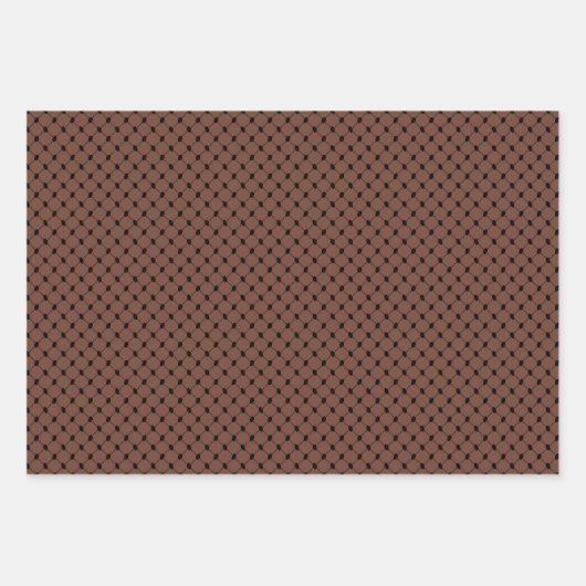 Ästhetik Brown & Black Kuffiyeh Kufiya Keffiyeh Geschenkpapier Set (Vorderseite 3)
