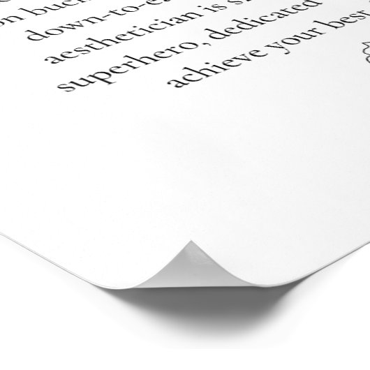 Ästhetik Definition Poster (Ecke)