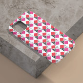 Ästhetik des rosa und schwarzen Dreiecksmusters Case-Mate iPhone Hülle