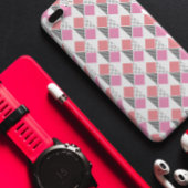 Ästhetik des rosa und schwarzen Dreiecksmusters Case-Mate iPhone Hülle