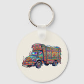 Ästhetik Desi Vintage Pakistanische LKW-Kunst Urdu Schlüsselanhänger (Rückseite)