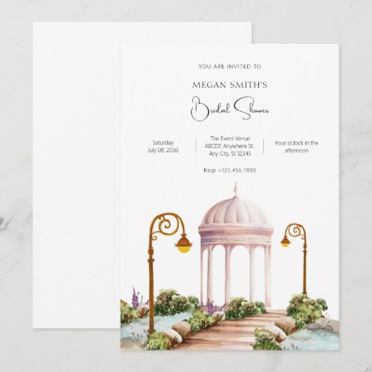 Ästhetik Einladung (Vorne/Hinten)