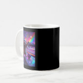 Ästhetik Fantasycore Raccoon Bowling Funny Kaffeetasse (Vorderseite Links)