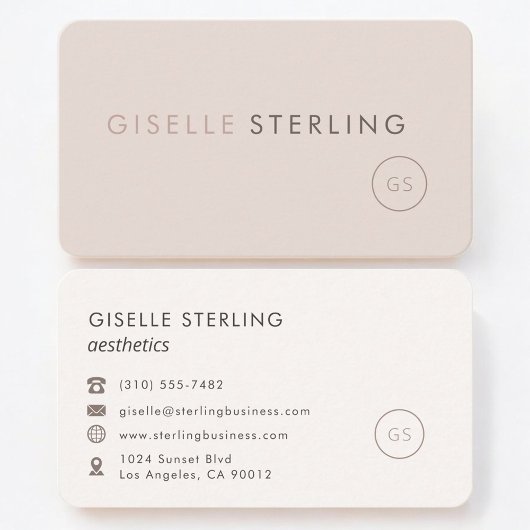 Ästhetik Feminine Professionell Visitenkarte