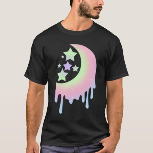 Ästhetik für Pastel Moon Goth T-Shirt (Vorderseite)