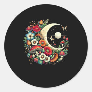 Ästhetik Goblincore Cottagecore Pilz Lustige Kunst Runder Aufkleber