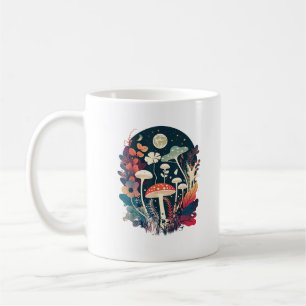 Ästhetik Goblincore und Cottagecore Pilz Laune Kaffeetasse