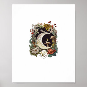 Ästhetik Goblincore und Cottagecore Pilz Soft Poster