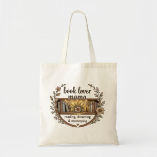 Ästhetik Kaffee Liebhaber Mama Floral Bücherregal Tragetasche