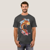 Ästhetik Koi Fish Goldfish T-Shirt (Vorne ganz)
