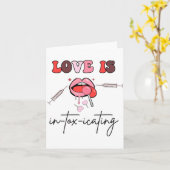 Ästhetik-Krankenschwester Injektor Valentine Fille Karte (Gelbe Blume)