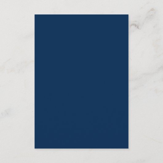 Ästhetik, Navy Blue, Hochzeitessen UAWG, Respekt Begleitkarte (Rückseite)