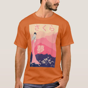 Ästhetik Sakura Cherry Blossom Schönes Japanisch T-Shirt