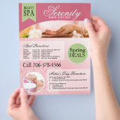Ästhetik und Wellness-Center Flyer (Hand)
