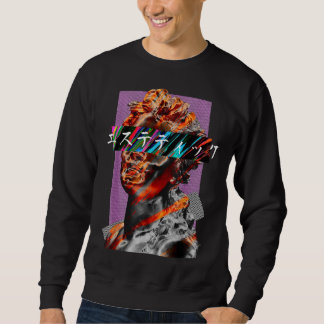 Ästhetik Vaporwave Japanischer Futurismus Sweatshirt